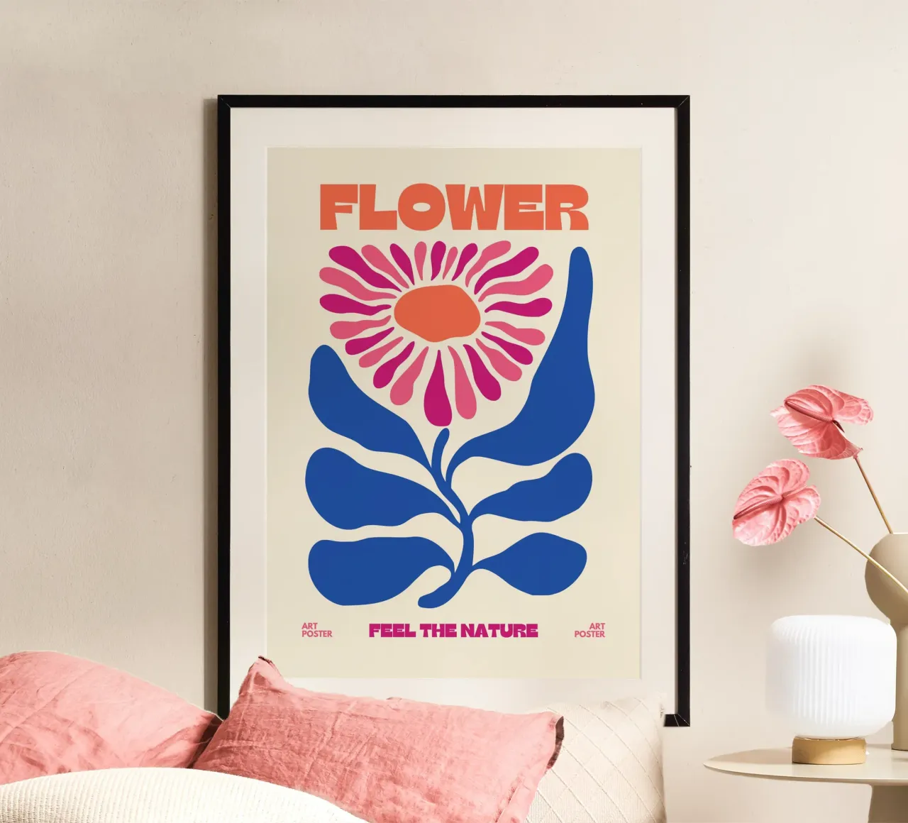 Stampa Pop Art Psichedelica Flower Power Retro Floreale anni '60 poster da NorwesClub