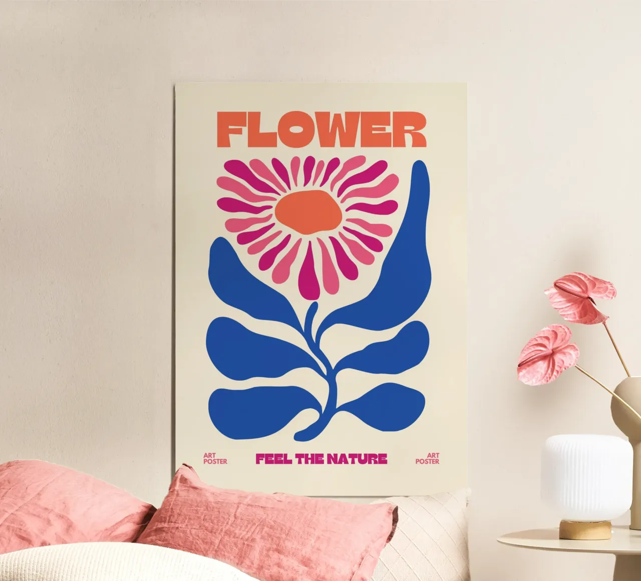 Stampa Pop Art Psichedelica Flower Power Retro Floreale anni '60 poster da NorwesClub