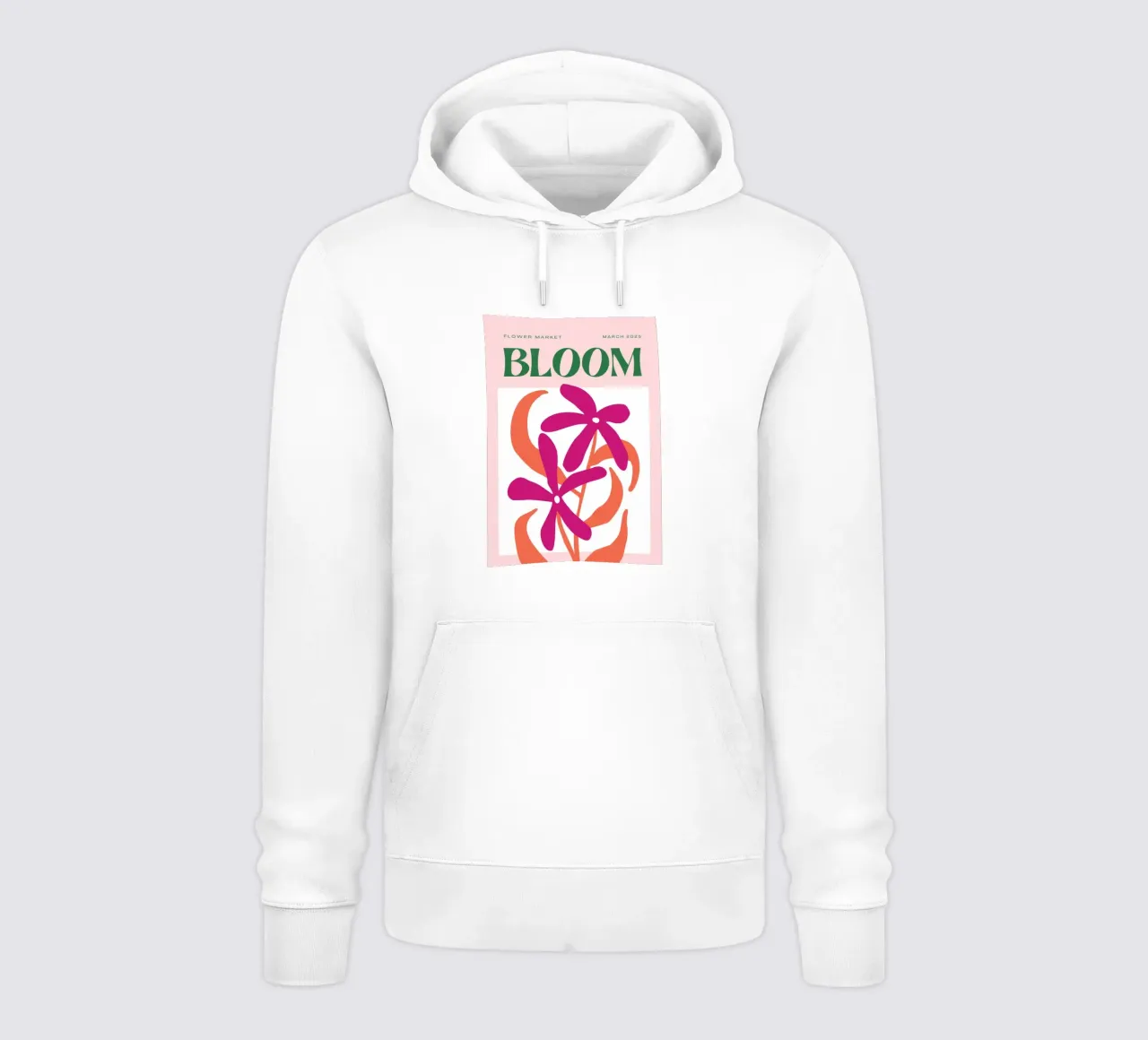 Psicodélico Tropical Flor Groovy Abstracto Pop Art Imprimir sudadera con capucha de NorwesClub