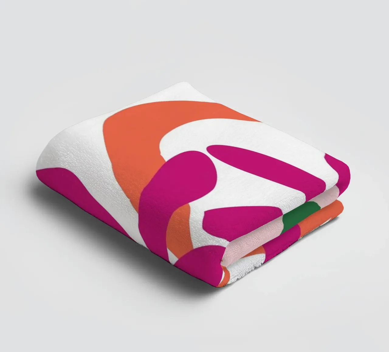 Psychedelic Tropical Flower Groovy Abstract Pop Art Print serviette de bain de NorwesClub