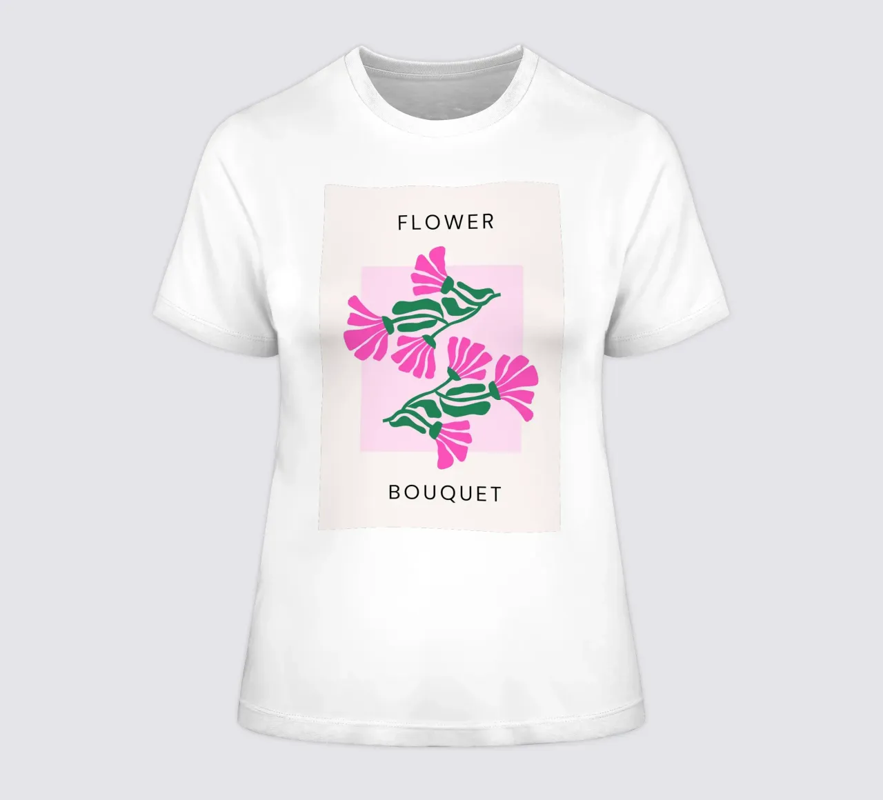 Psychedelic Blob Flower Groovy Abstract Pop Art Print women's fitted t-shirt by NorwesClub