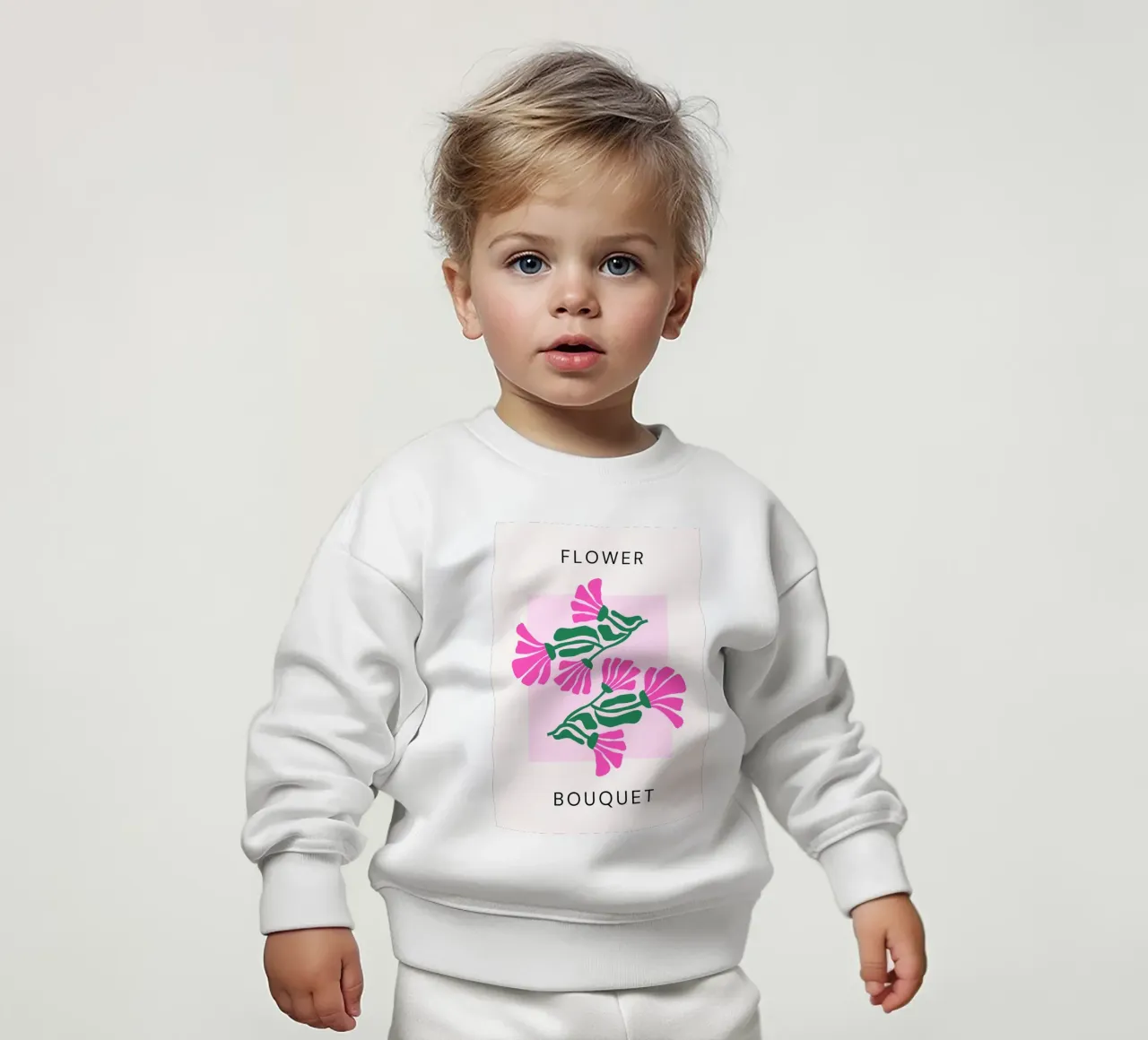 Psychedelic Blob Flower Groovy Abstract Pop Art Print sweat pour bébé de NorwesClub