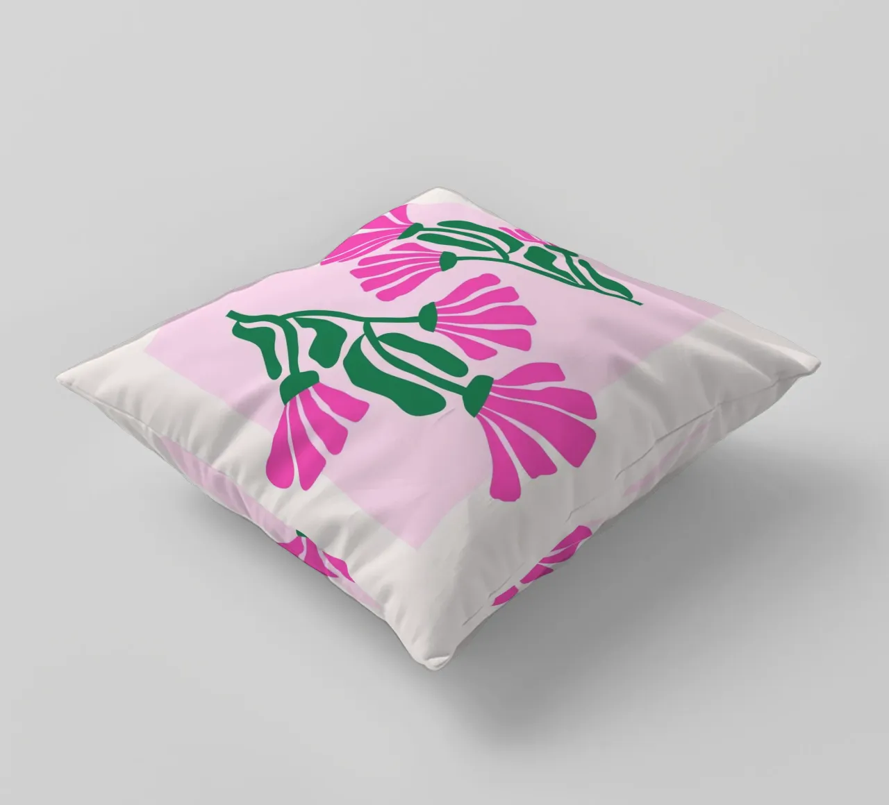 Psychedelic Blob Flower Groovy Abstract Pop Art Print coussin de NorwesClub