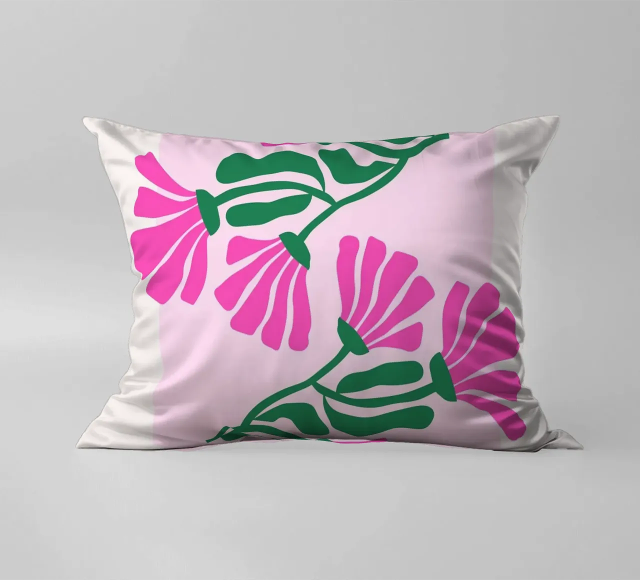 Psychedelic Blob Flower Groovy Abstract Pop Art Print coussin de NorwesClub