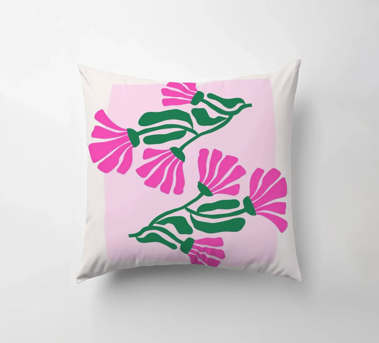 Psychedelic Blob Flower Groovy Abstract Pop Art Print coussin de NorwesClub