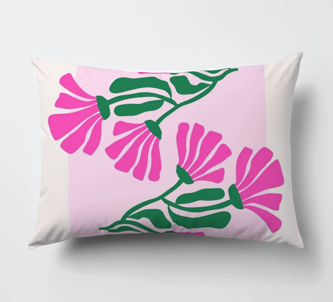 Psychedelic Blob Flower Groovy Abstract Pop Art Print coussin de NorwesClub