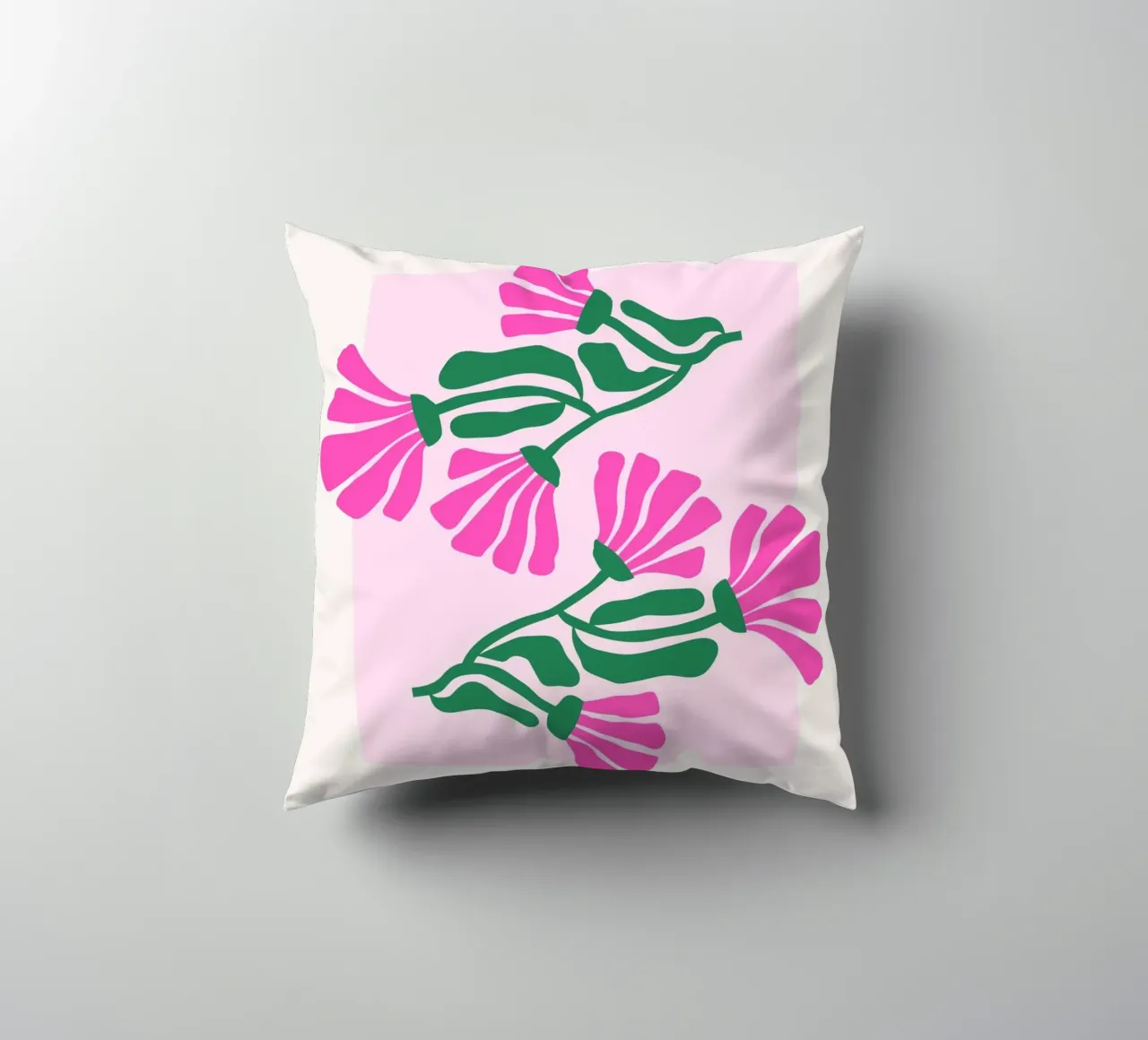 Psychedelic Blob Flower Groovy Abstract Pop Art Print coussin de NorwesClub