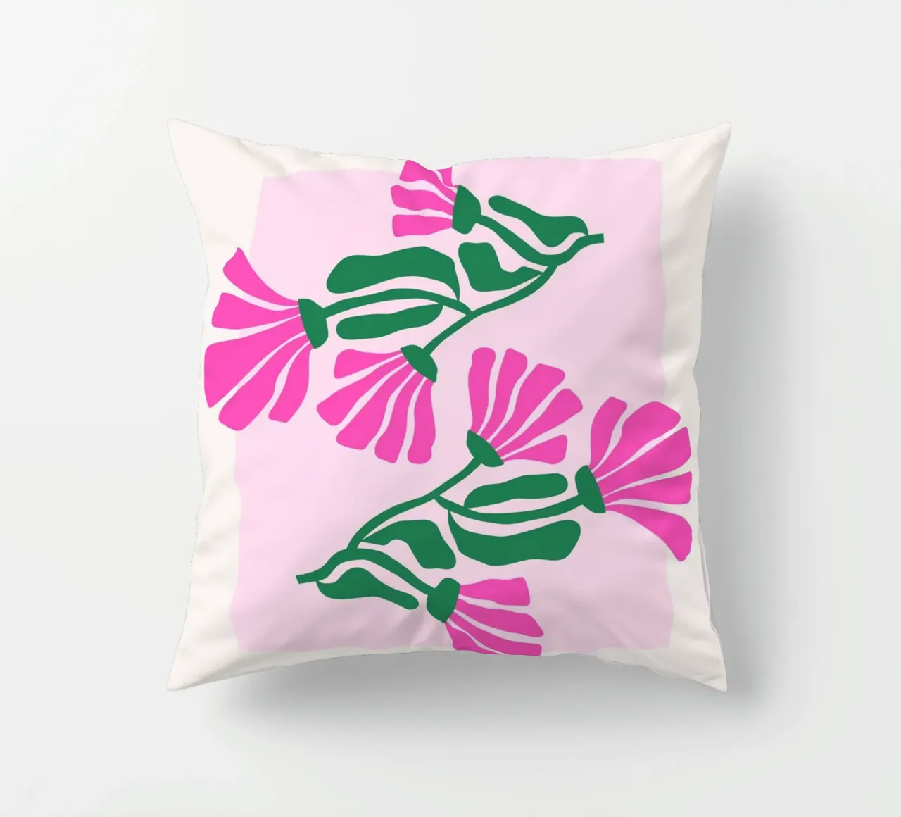 Psychedelic Blob Flower Groovy Abstract Pop Art Print coussin de NorwesClub