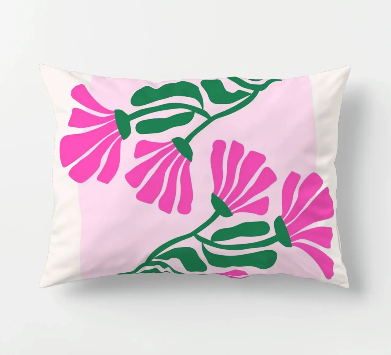 Psychedelic Blob Flower Groovy Abstract Pop Art Print coussin de NorwesClub