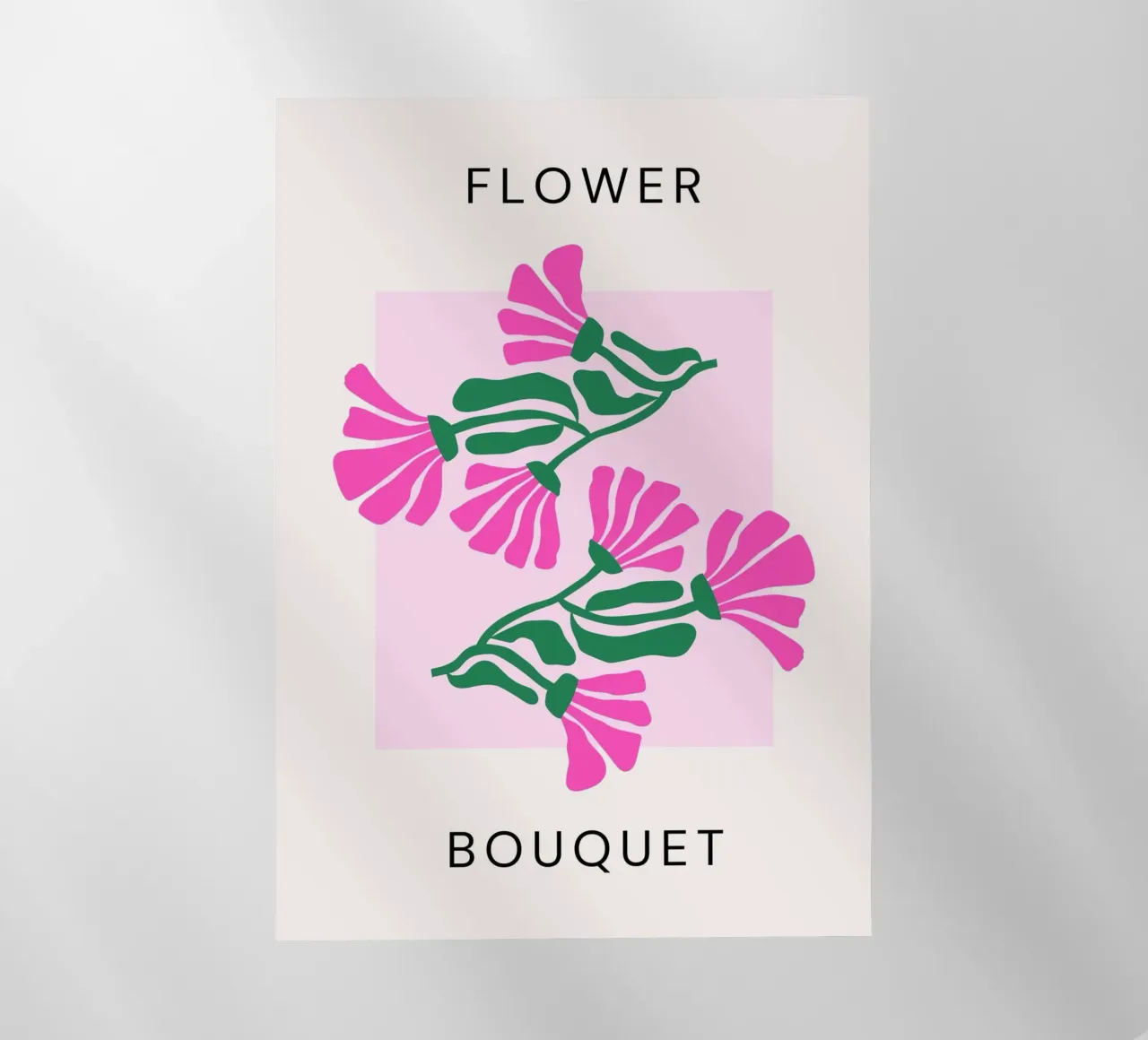 Psychedelische Blob Bloem Groovy Abstract Pop Art Print backlit folie van NorwesClub