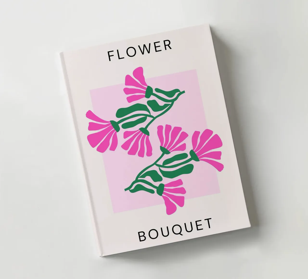 Psychedelic Blob Flower Groovy Abstract Pop Art Print carnet de notes de NorwesClub