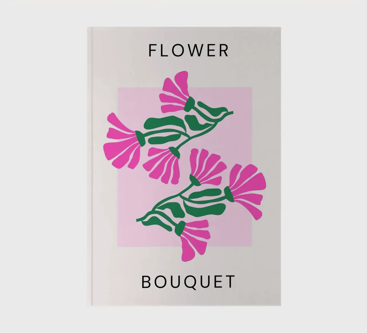 Psychedelic Blob Flower Groovy Abstract Pop Art Print carnet de notes de NorwesClub