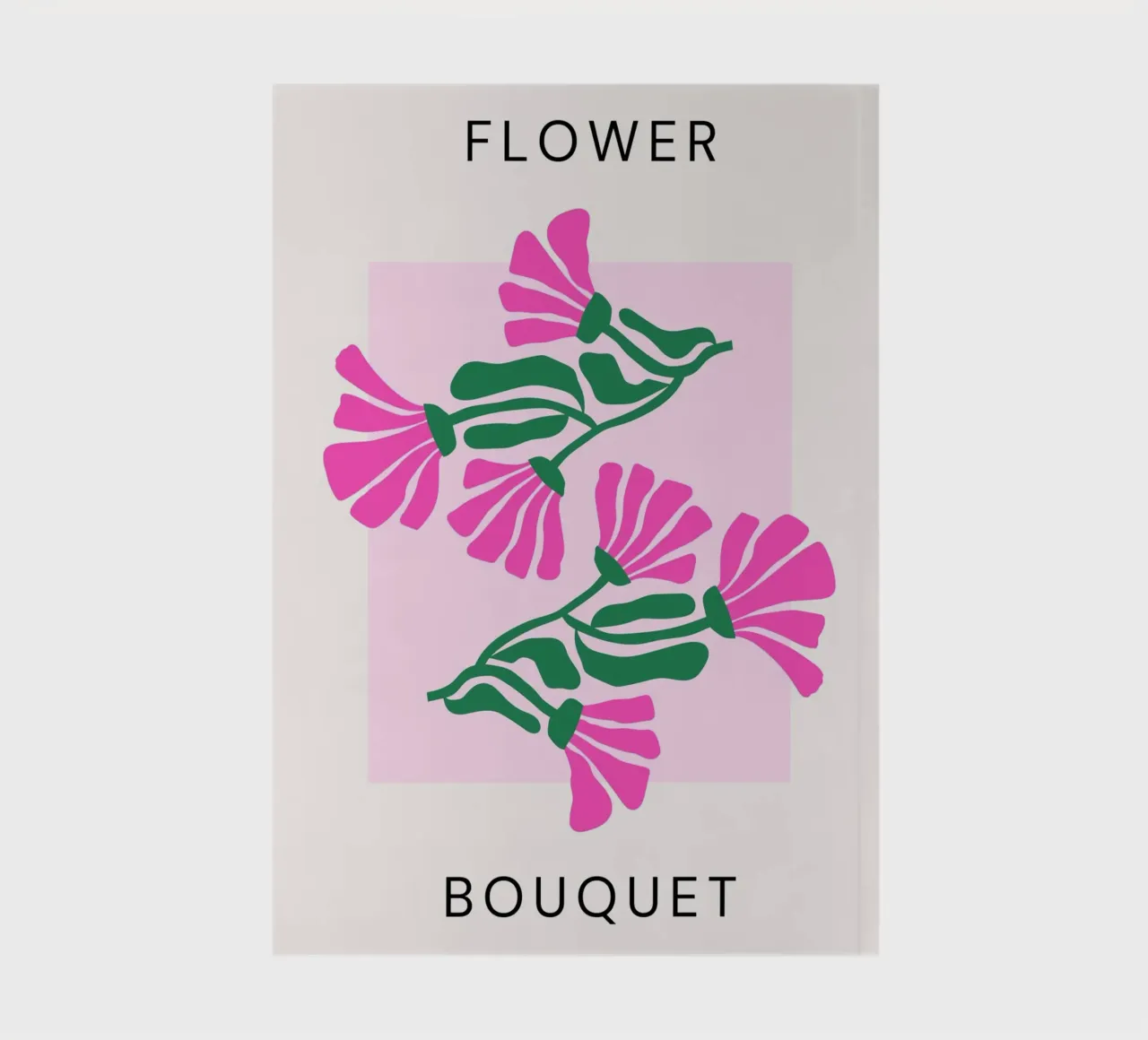 Psychedelic Blob Flower Groovy Abstract Pop Art Print carnet de notes de NorwesClub