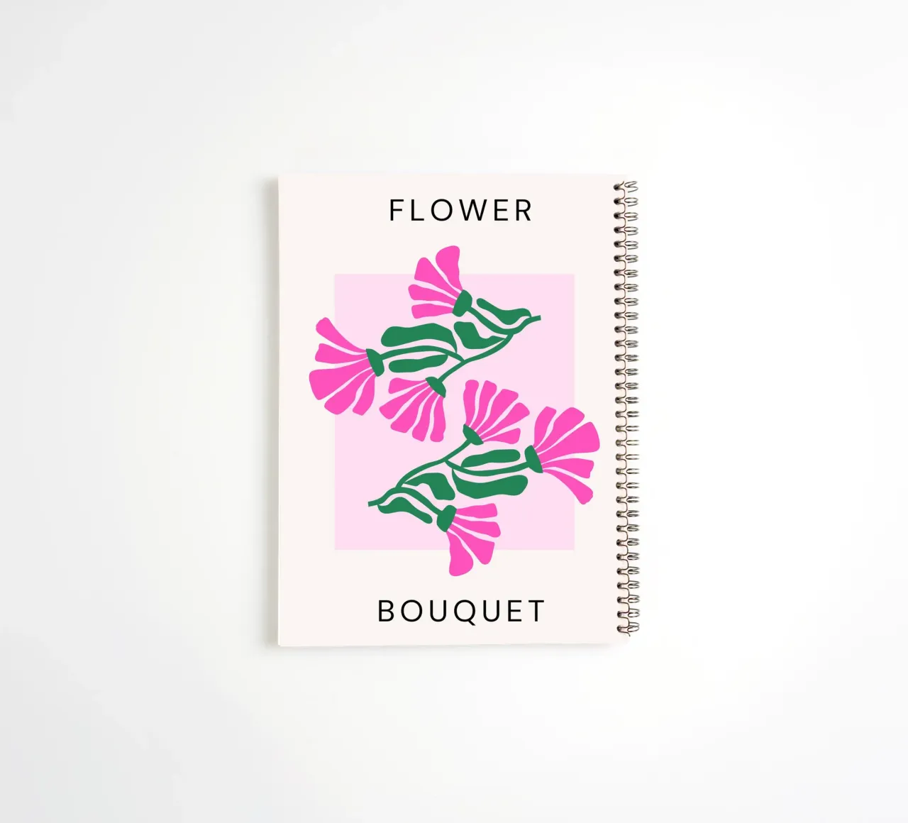 Psychedelic Blob Flower Groovy Abstract Pop Art Print spiral notebook by NorwesClub