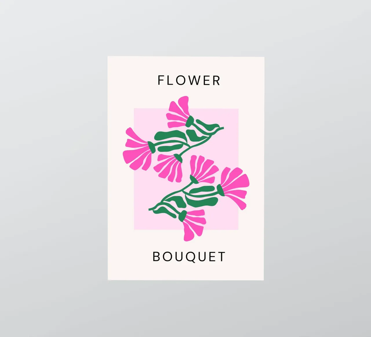 Psychedelic Blob Flower Groovy Abstract Pop Art Print autocollant de NorwesClub