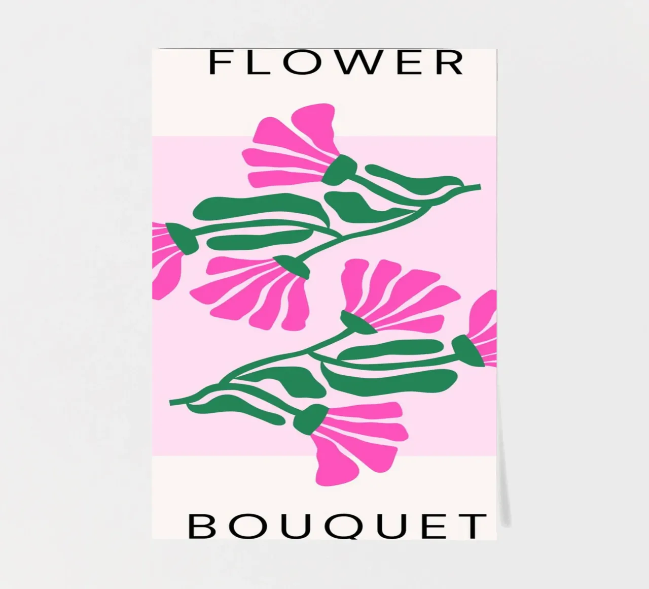 Psychedelic Blob Flower Groovy Abstract Pop Art Print planche autocollant de NorwesClub