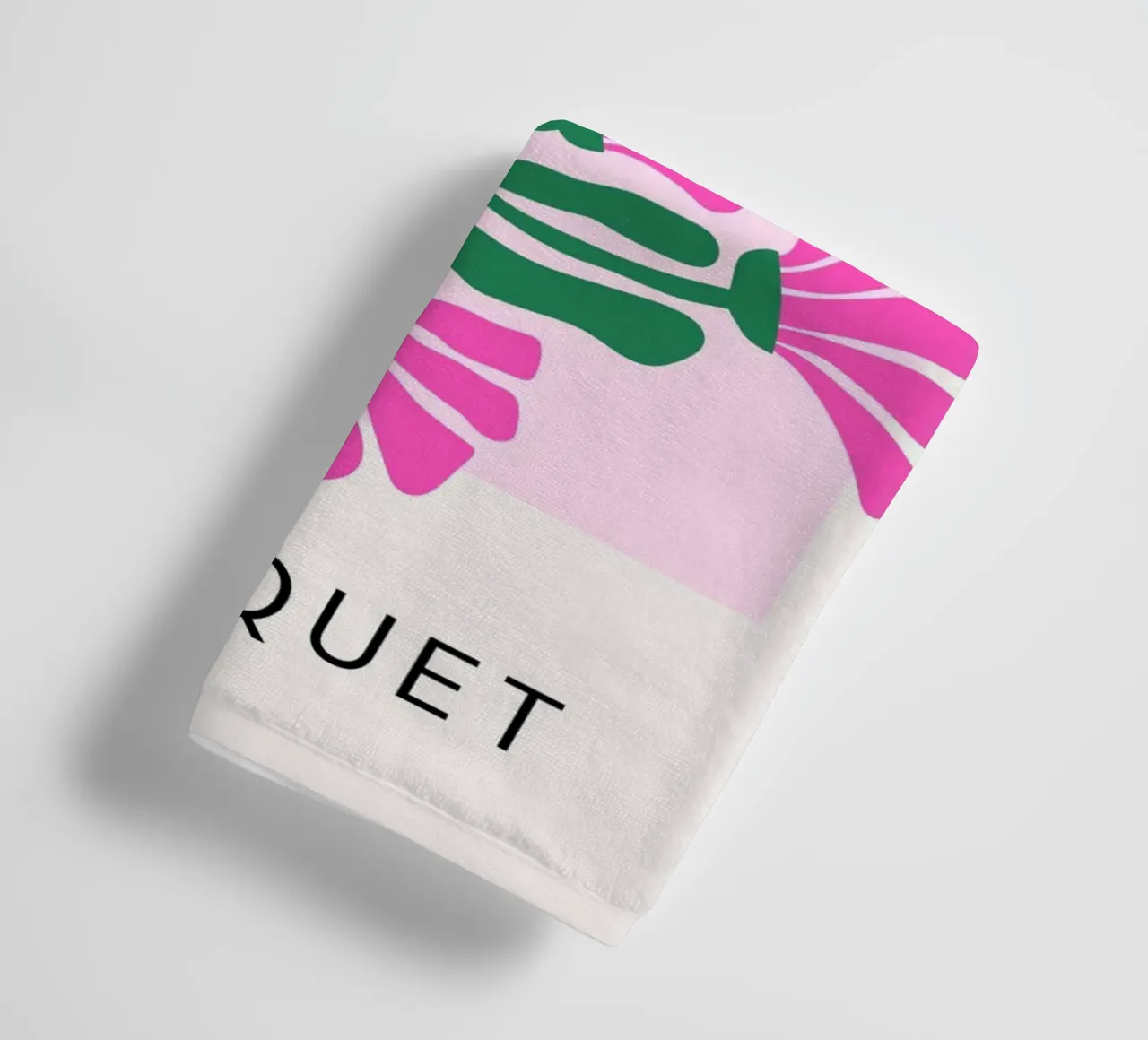 Psychedelische Blob Bloem Groovy Abstract Pop Art Print badhanddoek van NorwesClub