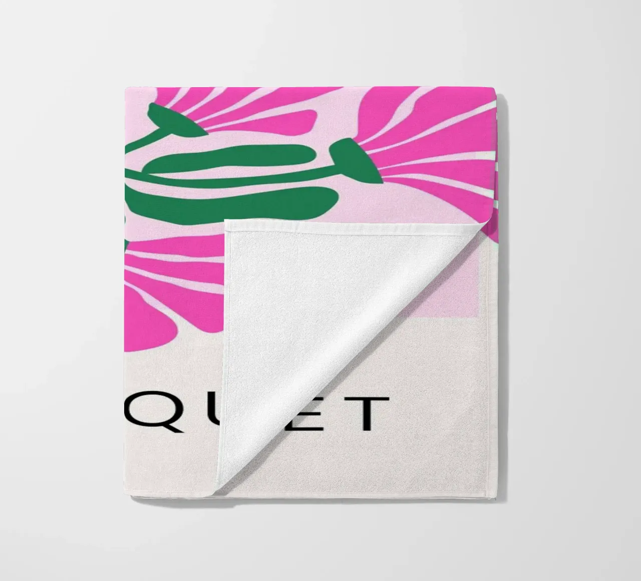 Psychedelic Blob Flower Groovy Abstract Pop Art Print beach towel by NorwesClub