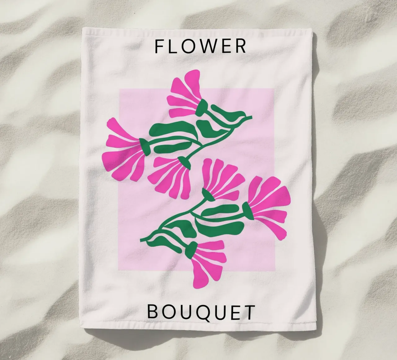 Psychedelic Blob Flower Groovy Abstract Pop Art Print beach towel by NorwesClub