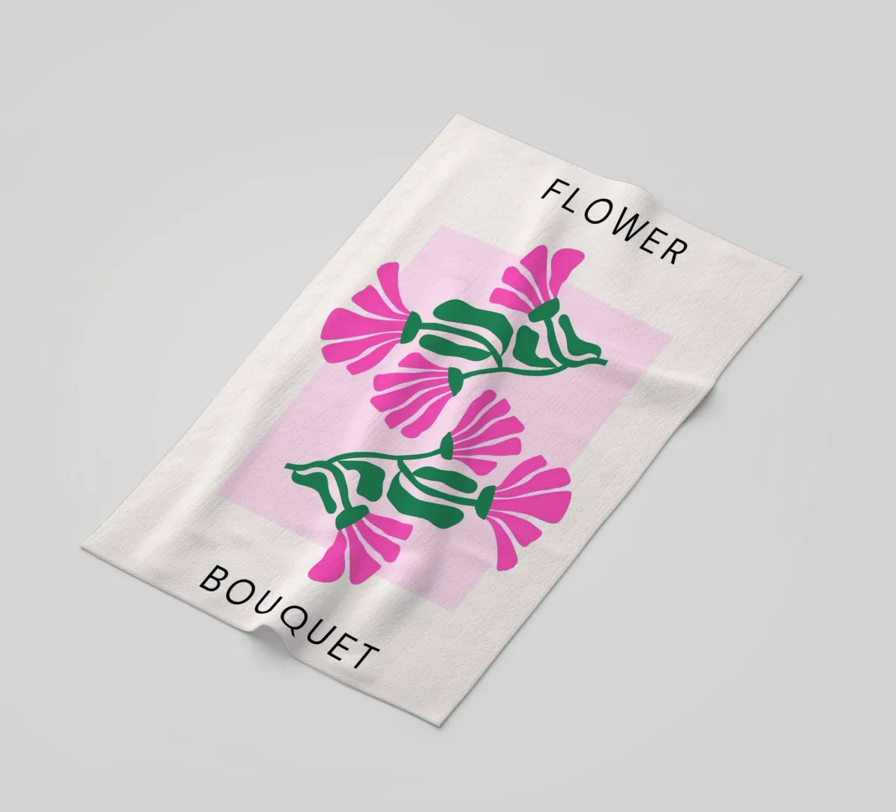 Psychedelische Blob Bloem Groovy Abstract Pop Art Print strandhanddoek van NorwesClub