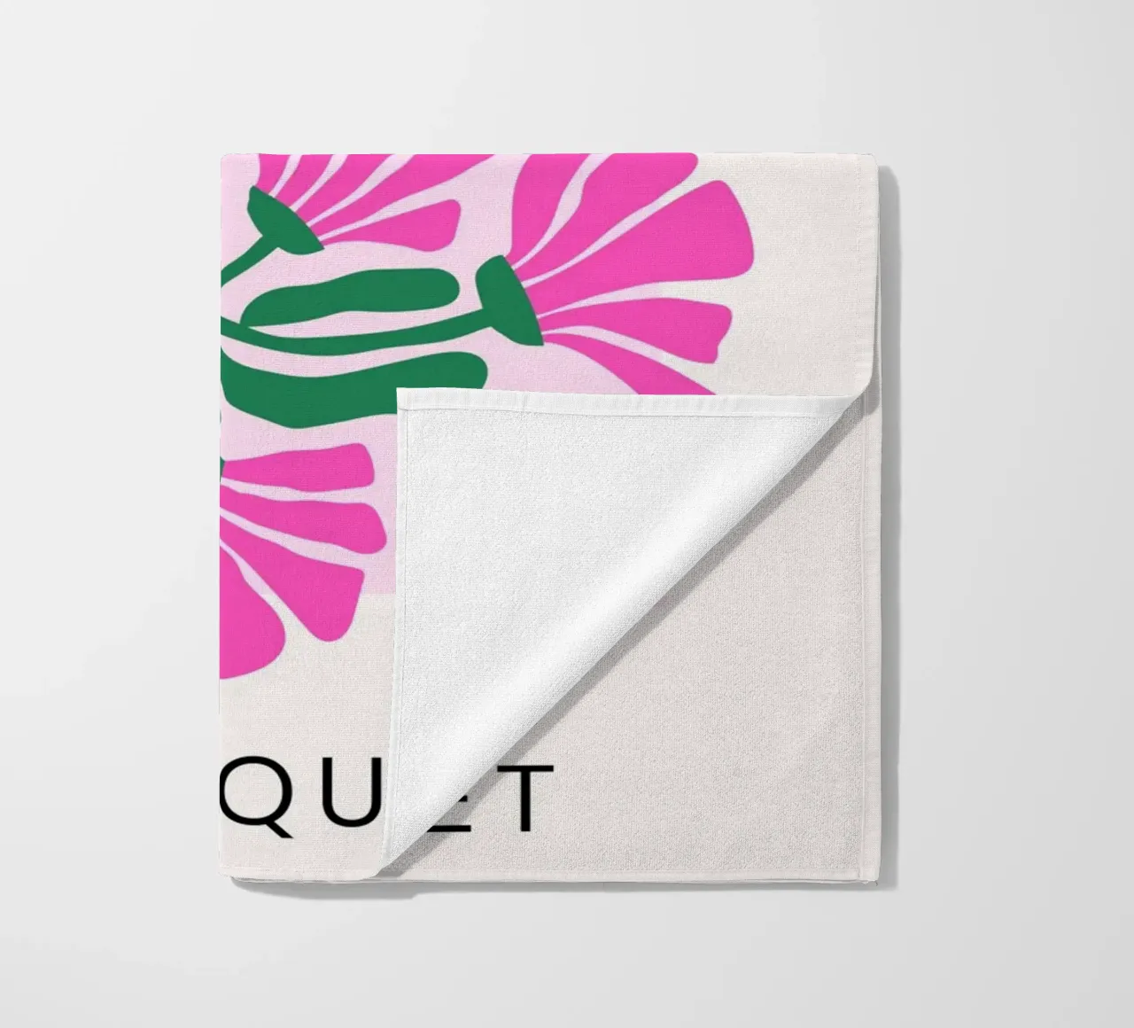 Psychedelic Blob Flower Groovy Abstract Pop Art Print beach towel by NorwesClub