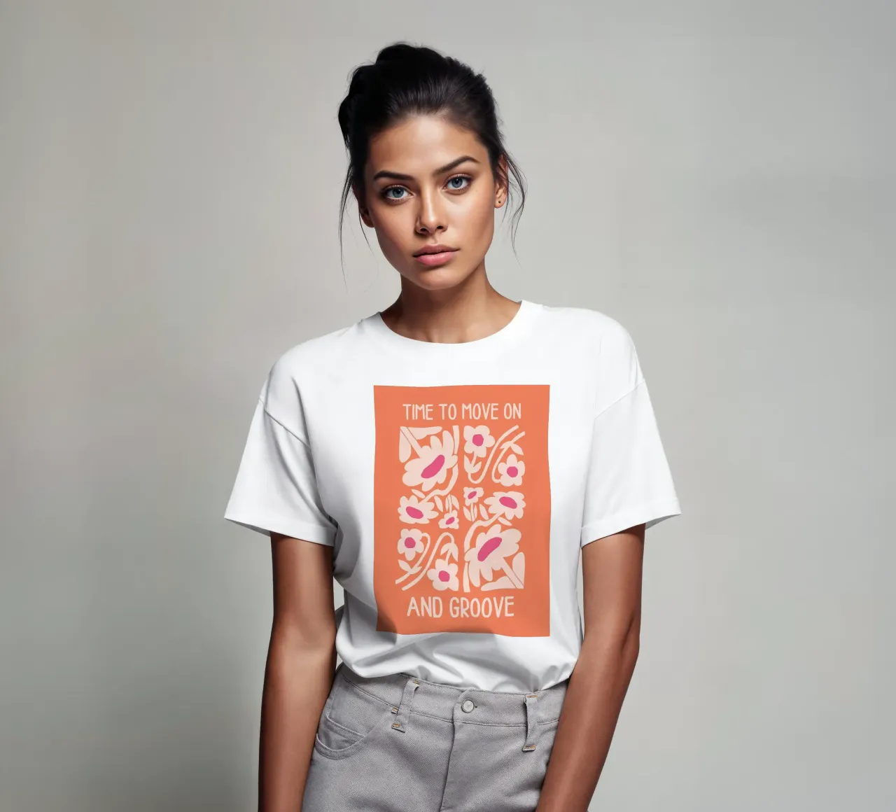 "Time To Move On" Psicodélico Retro Groovy Sun Pop Art camiseta de NorwesClub