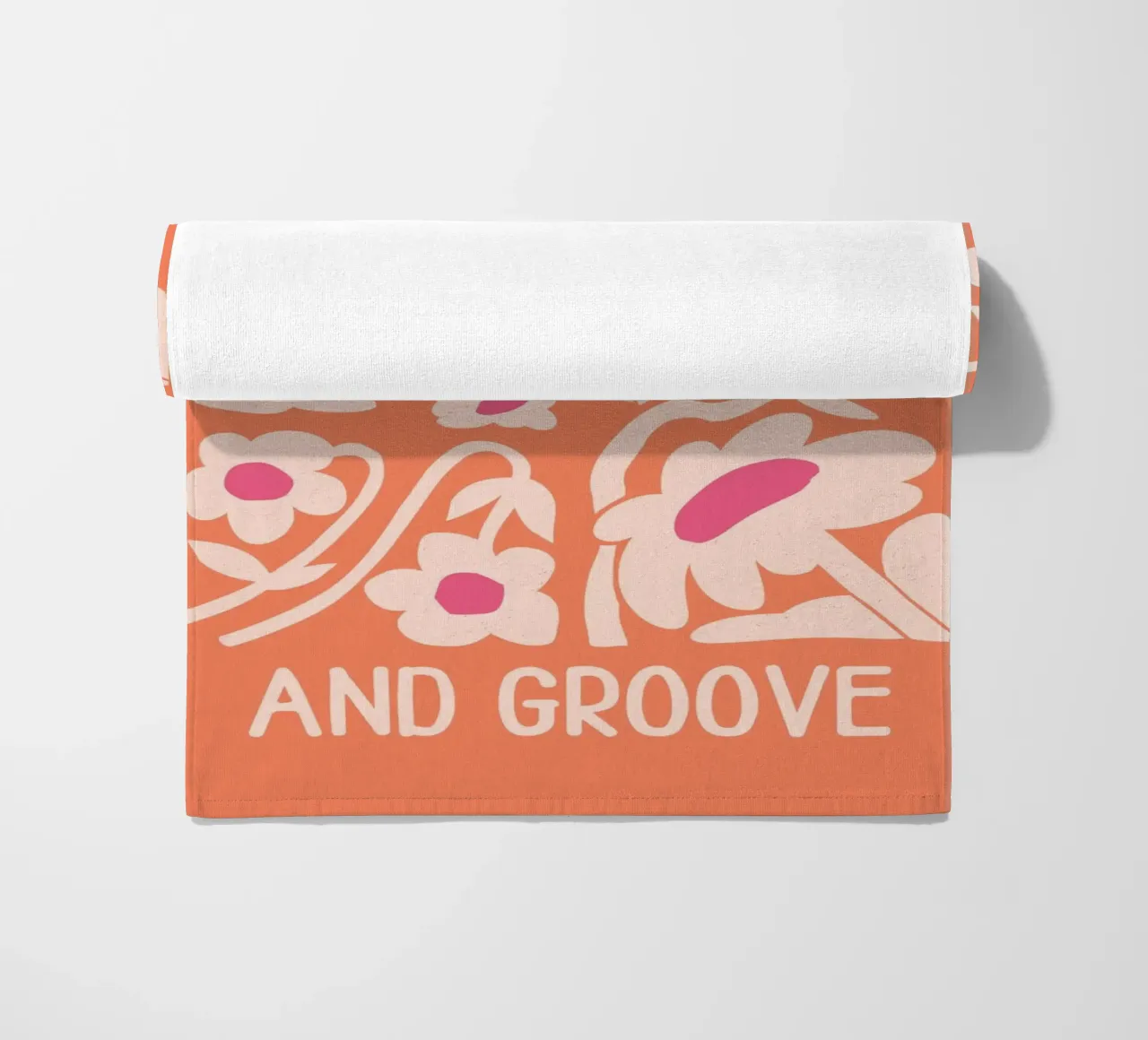 "Time To Move On" Psicodélico Retro Groovy Sun Pop Art toalla de playa de NorwesClub