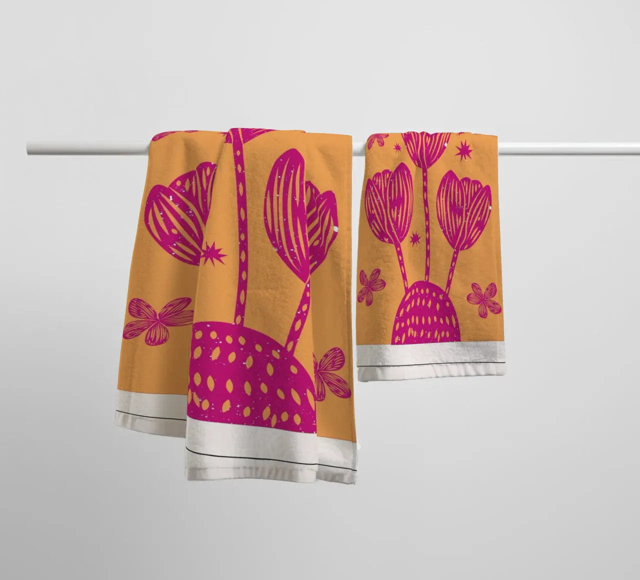 "Anything Is Possible" Psychedelic Retro Affirmation Pop Art towel by NorwesClub