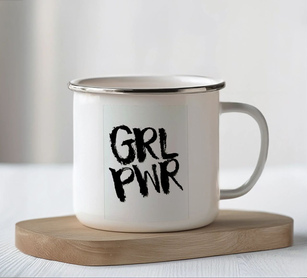 Grl Pwr tazza in smalto da Dead Language