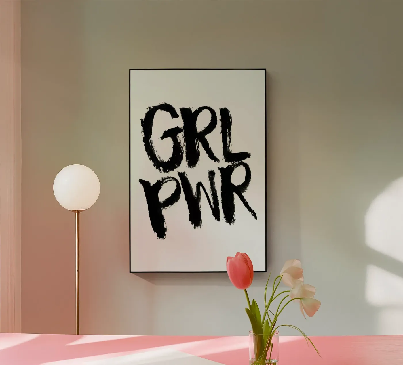 Grl Pwr plexiglass da Dead Language