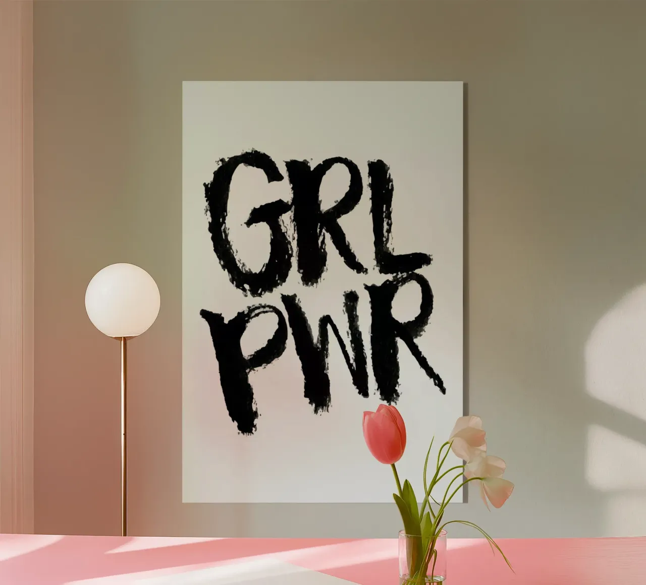 Grl Pwr plexiglass da Dead Language