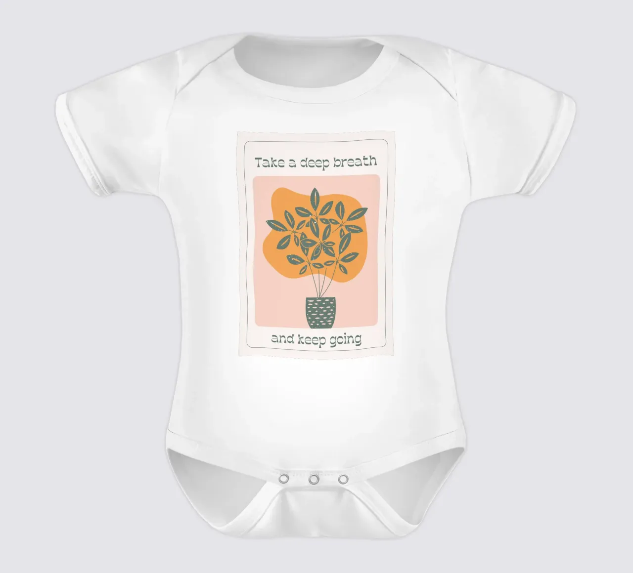 "Take A Deep Breath" Arte Pop Psicodélico Positivo Retro body de bebé de NorwesClub