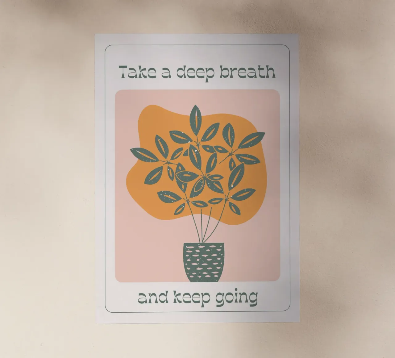 Arte pop psichedelica positiva e retrò "Take A Deep Breath". pellicola backlit da NorwesClub