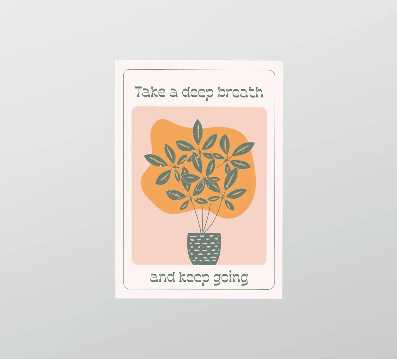 "Take A Deep Breath" Arte Pop Psicodélico Positivo Retro pegatina de NorwesClub