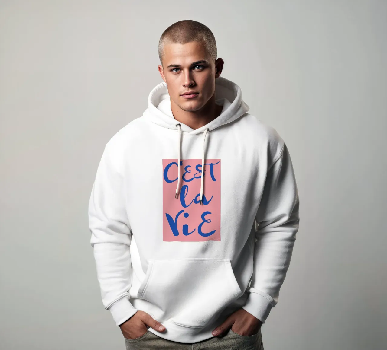 "C'est La Vie" Impresión Pop Art Abstracta Psicodélica Retro sudadera con capucha de NorwesClub