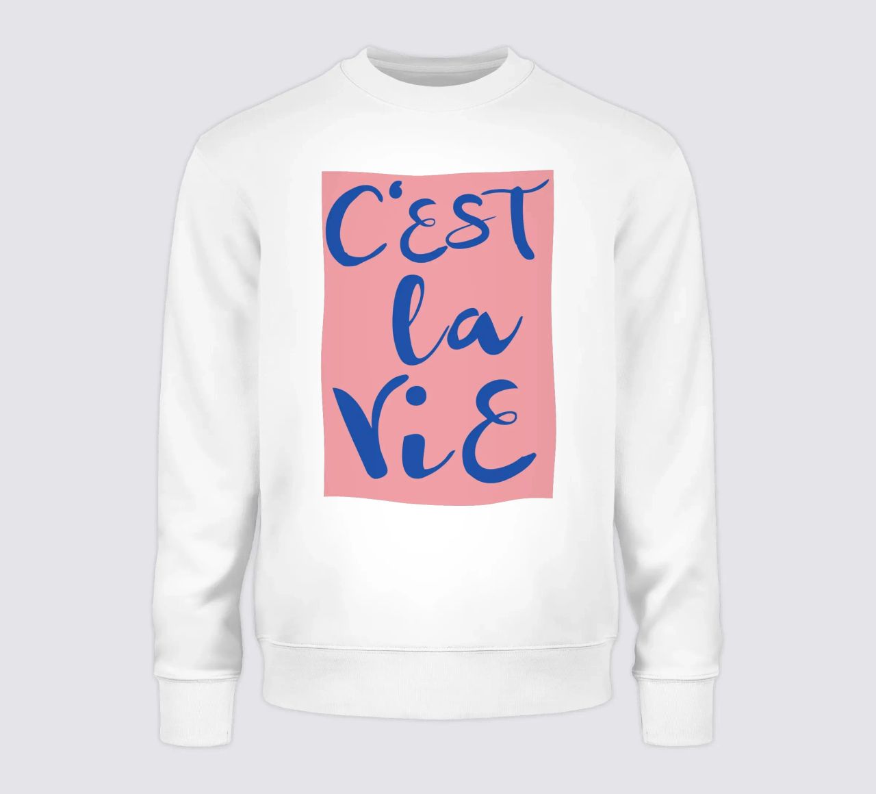 "C'est La Vie" Retro Psychedelic Abstract Pop Art Print sweat de NorwesClub