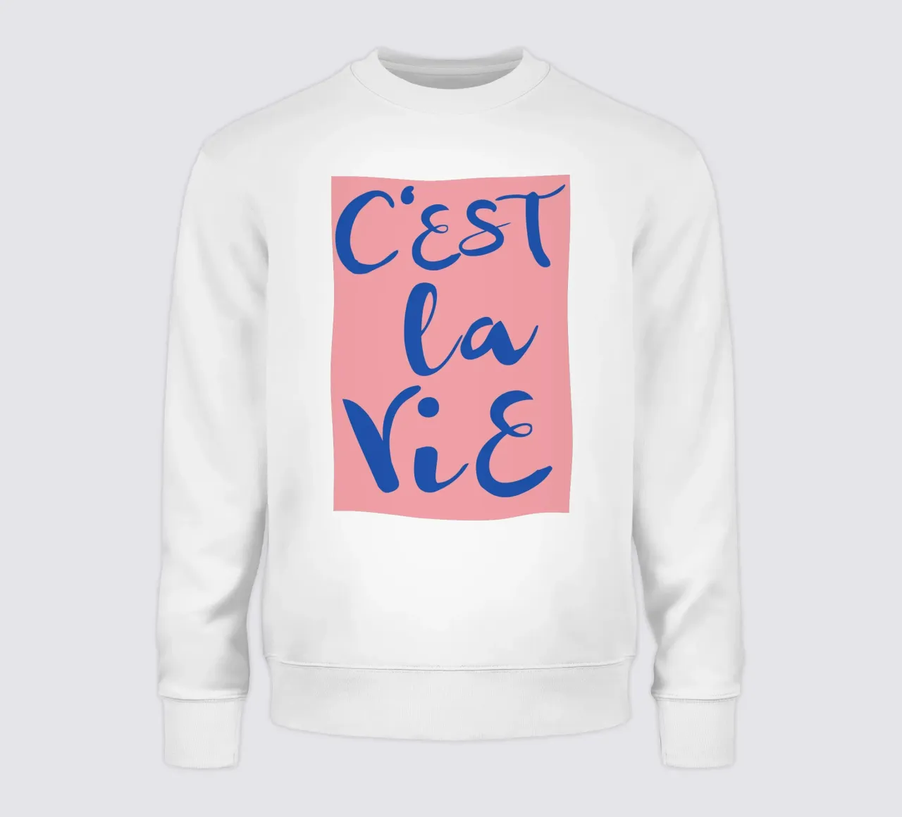 "C'est La Vie" Retro Psychedelic Abstract Pop Art Print sweat de NorwesClub