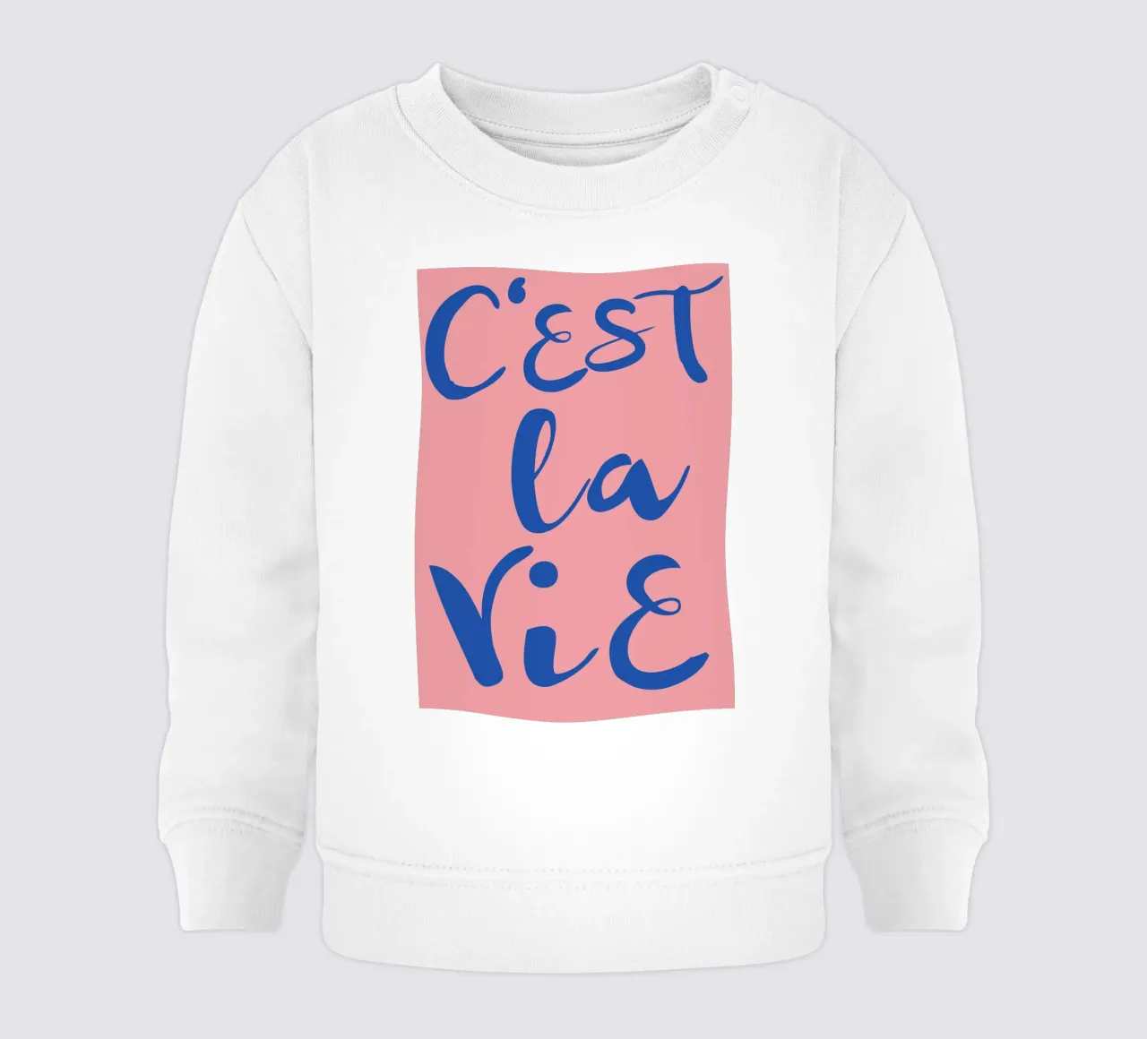 "C'est La Vie" Retro Psychedelic Abstract Pop Art Print sweat pour bébé de NorwesClub