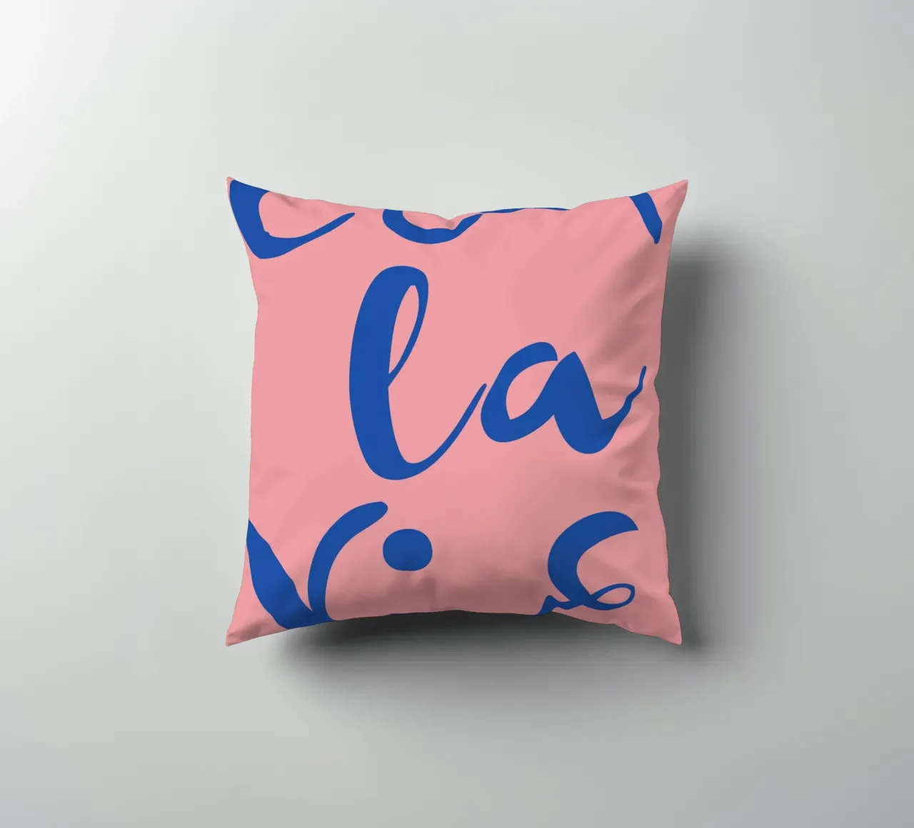 "C'est La Vie" Retro Psychedelic Abstract Pop Art Print decorative cushion by NorwesClub
