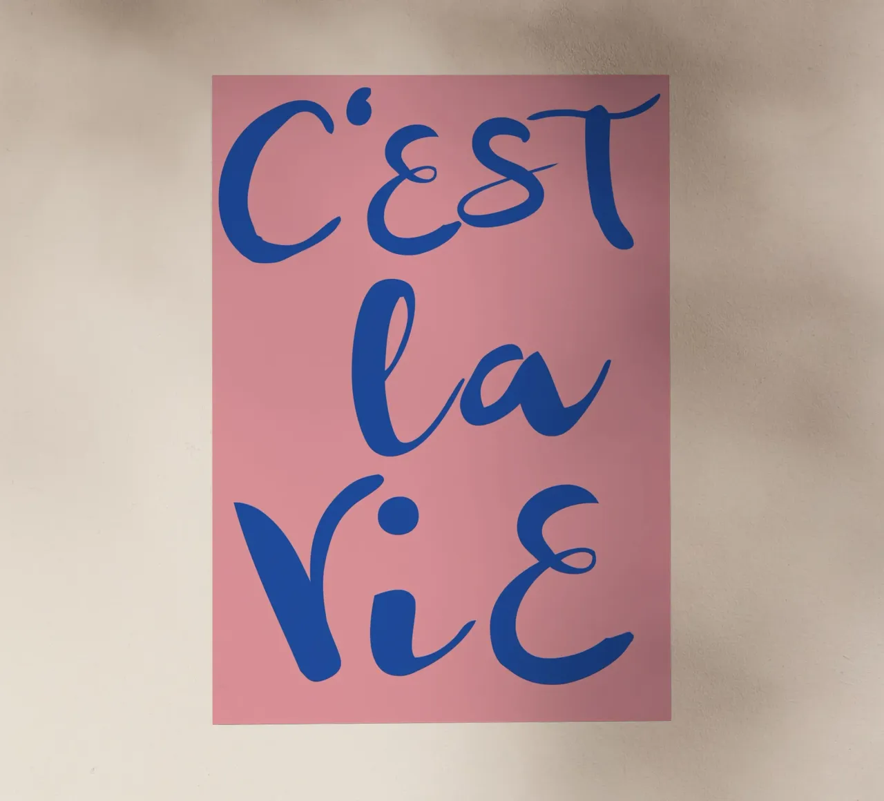 "C'est La Vie" Retro Psychedelische Abstracte Pop Art Print backlit folie van NorwesClub