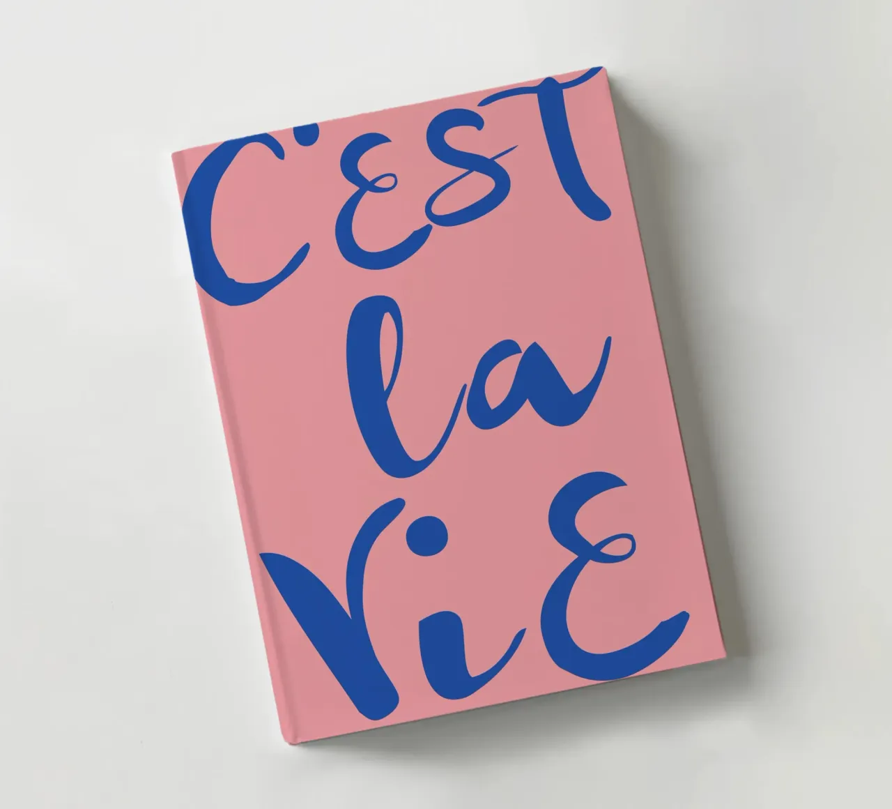 "C'est La Vie" Retro Psychedelic Abstract Pop Art Print notebook by NorwesClub