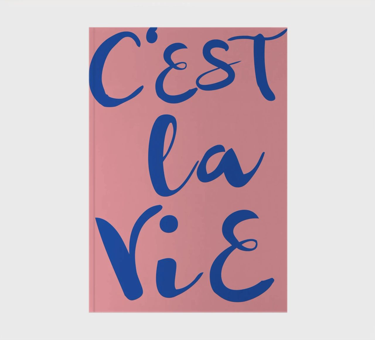 "C'est La Vie" Retro Psychedelic Abstract Pop Art Print notebook by NorwesClub