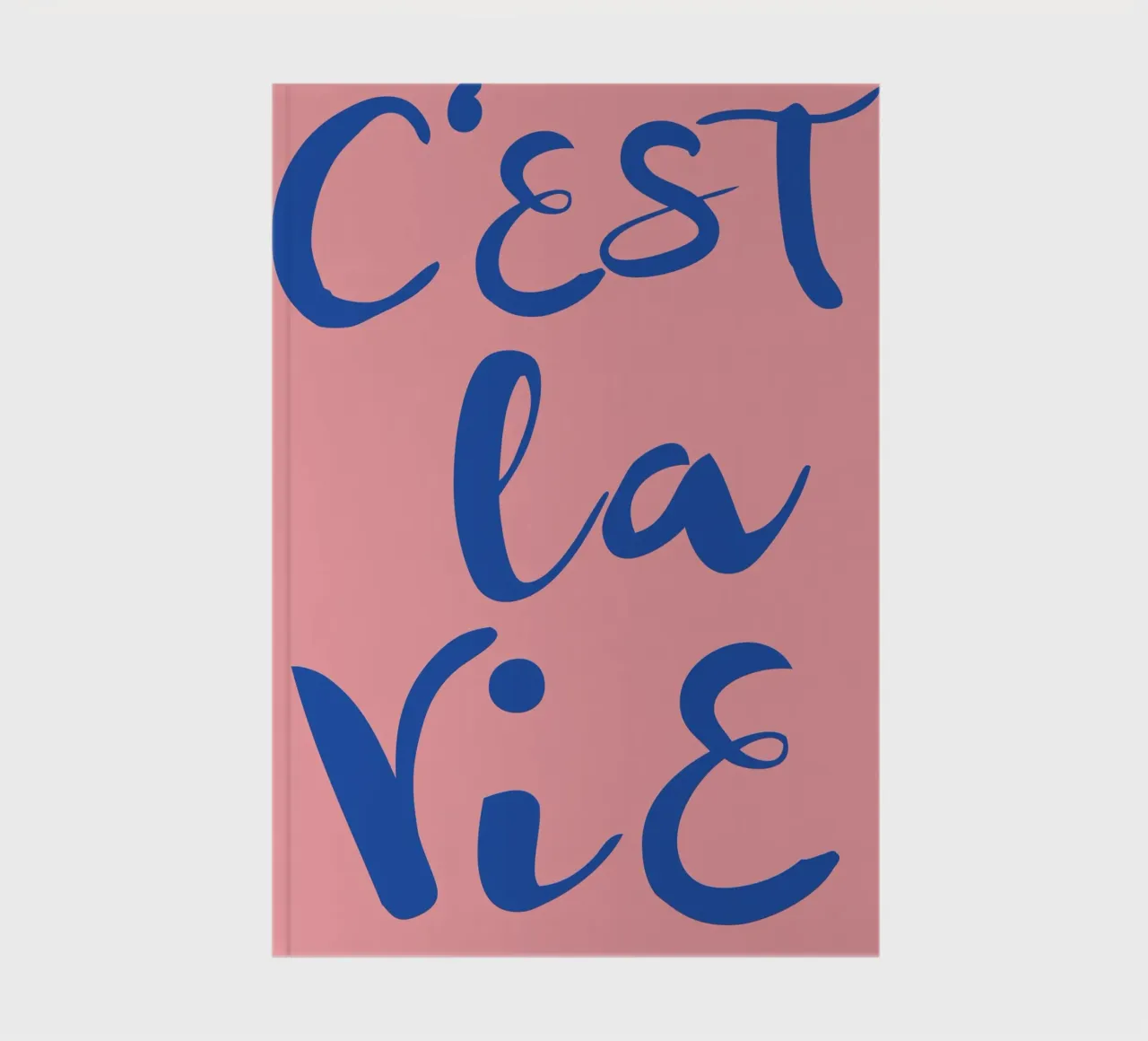 "C'est La Vie" Retro Psychedelic Abstract Pop Art Print notebook by NorwesClub