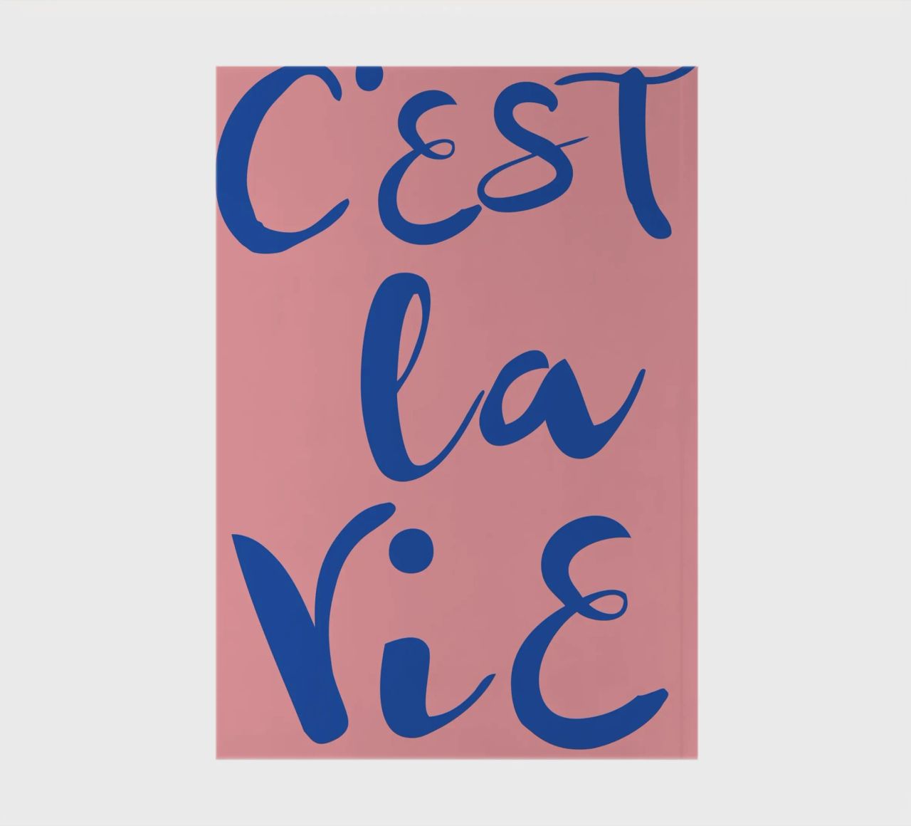 "C'est La Vie" Retro Psychedelic Abstract Pop Art Print notebook by NorwesClub