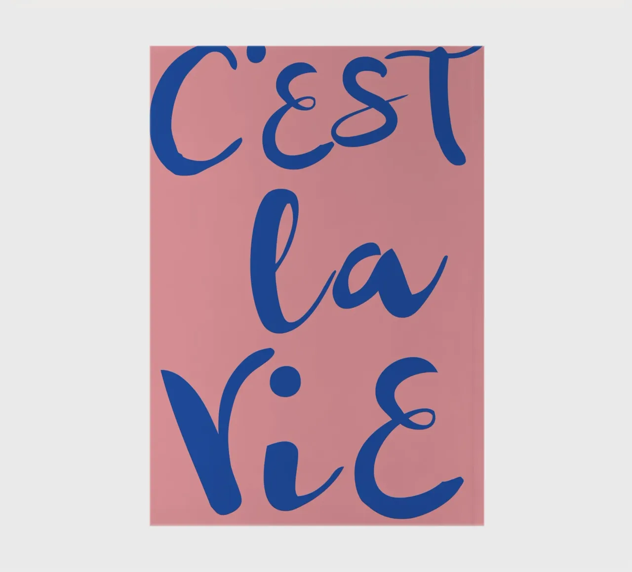 "C'est La Vie" Retro Psychedelic Abstract Pop Art Print notebook by NorwesClub