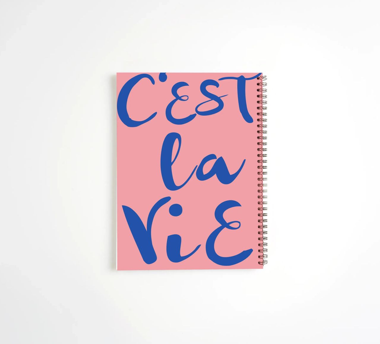 "C'est La Vie" Retro Psychedelic Abstract Pop Art Print spiral notebook by NorwesClub