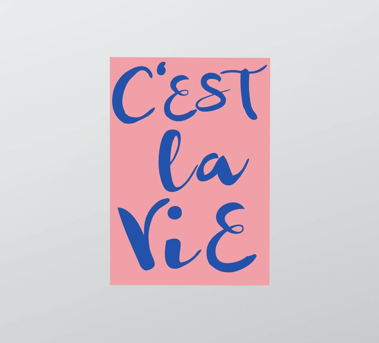 "C'est La Vie" Retro Psychedelic Abstract Pop Art Print autocollant de NorwesClub