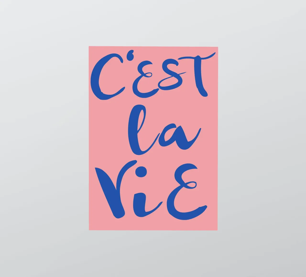 "C'est La Vie" Retro Psychedelic Abstract Pop Art Print sticker by NorwesClub