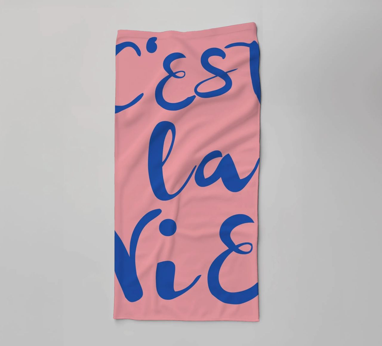 "C'est La Vie" Retro Psychedelic Abstract Pop Art Print serviette de bain de NorwesClub