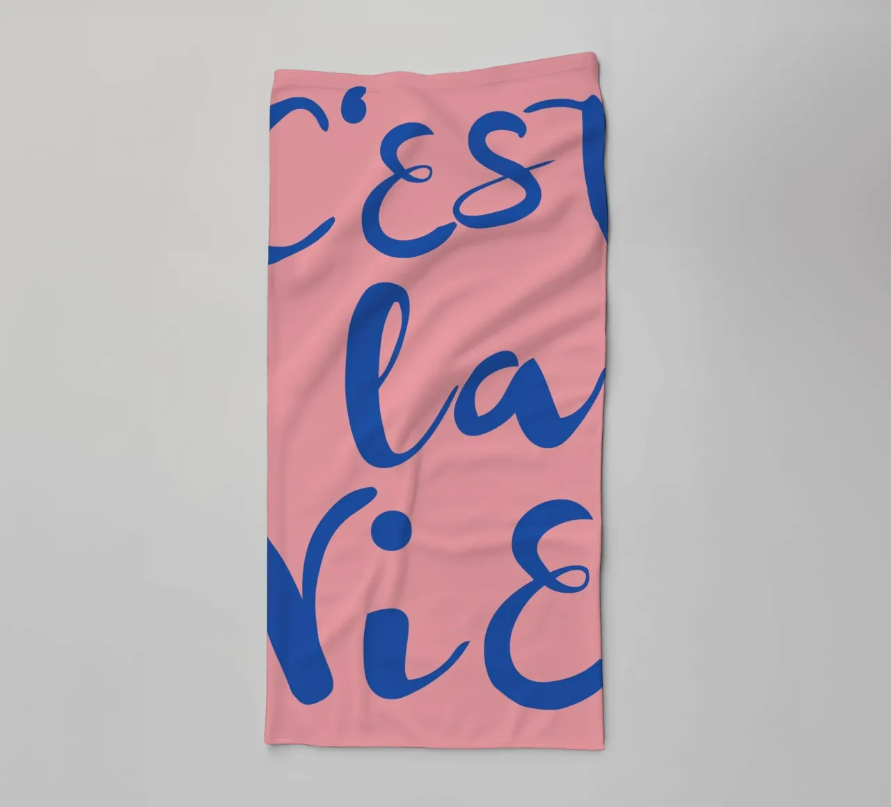 "C'est La Vie" Retro Psychedelic Abstrakte Pop Art Druck Handtuch von NorwesClub